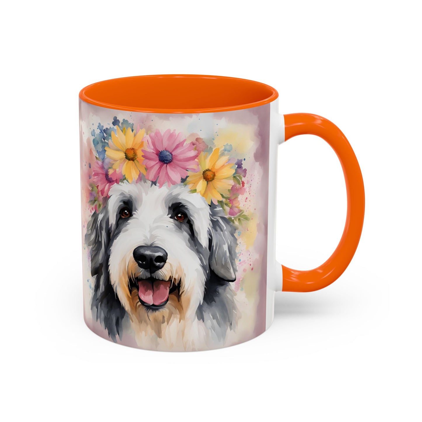 Bearded Collie 01 Accent Coffee Mug - Dog Lover Gift