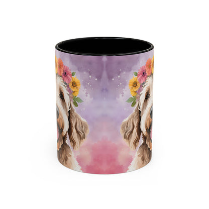 Labradoodle 02 Accent Coffee Mug - Dog Lover Gift
