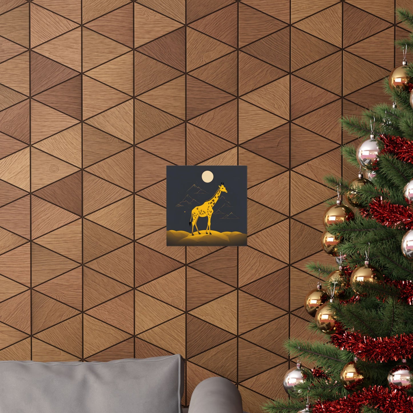 Lone Collection Giraffe 18 Matte Square Posters