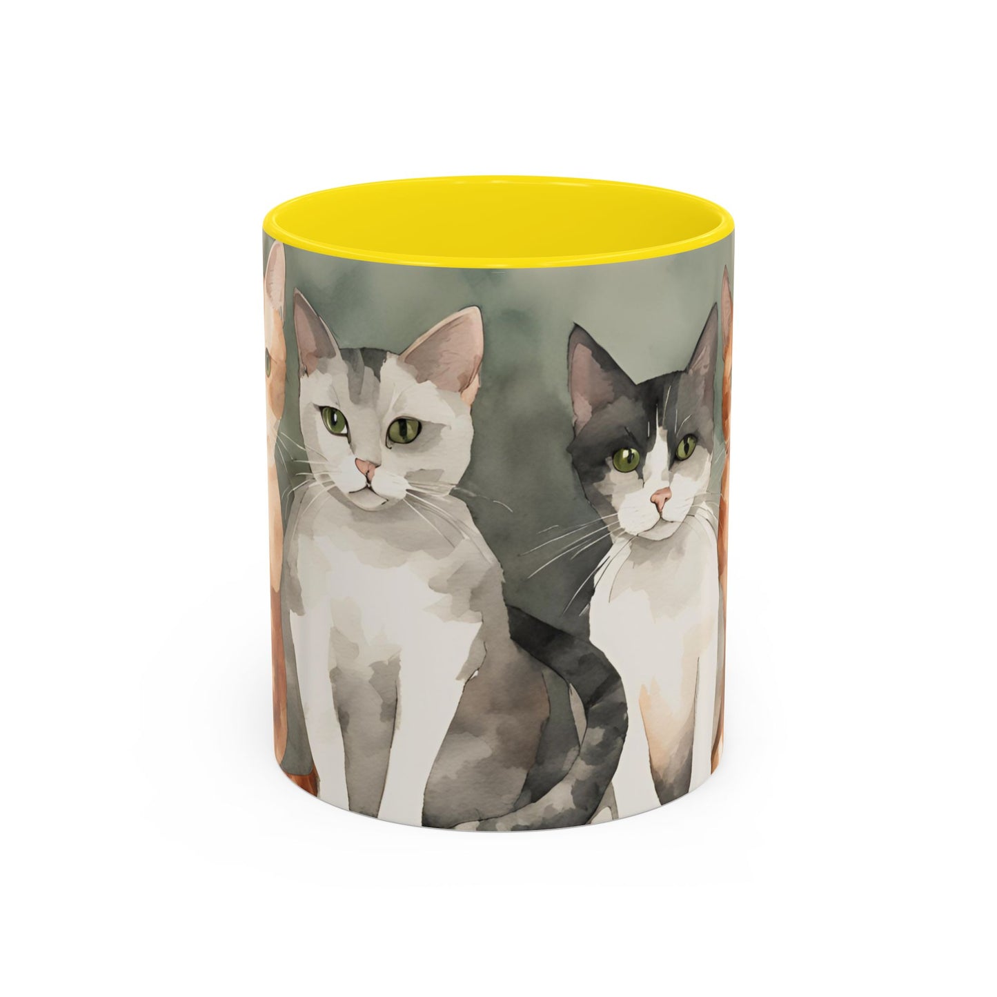 Kitties in a Row 1 Accent Mug 11oz