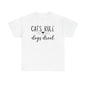 Cats Rule Dogs Drool Unisex Heavy Cotton Tee