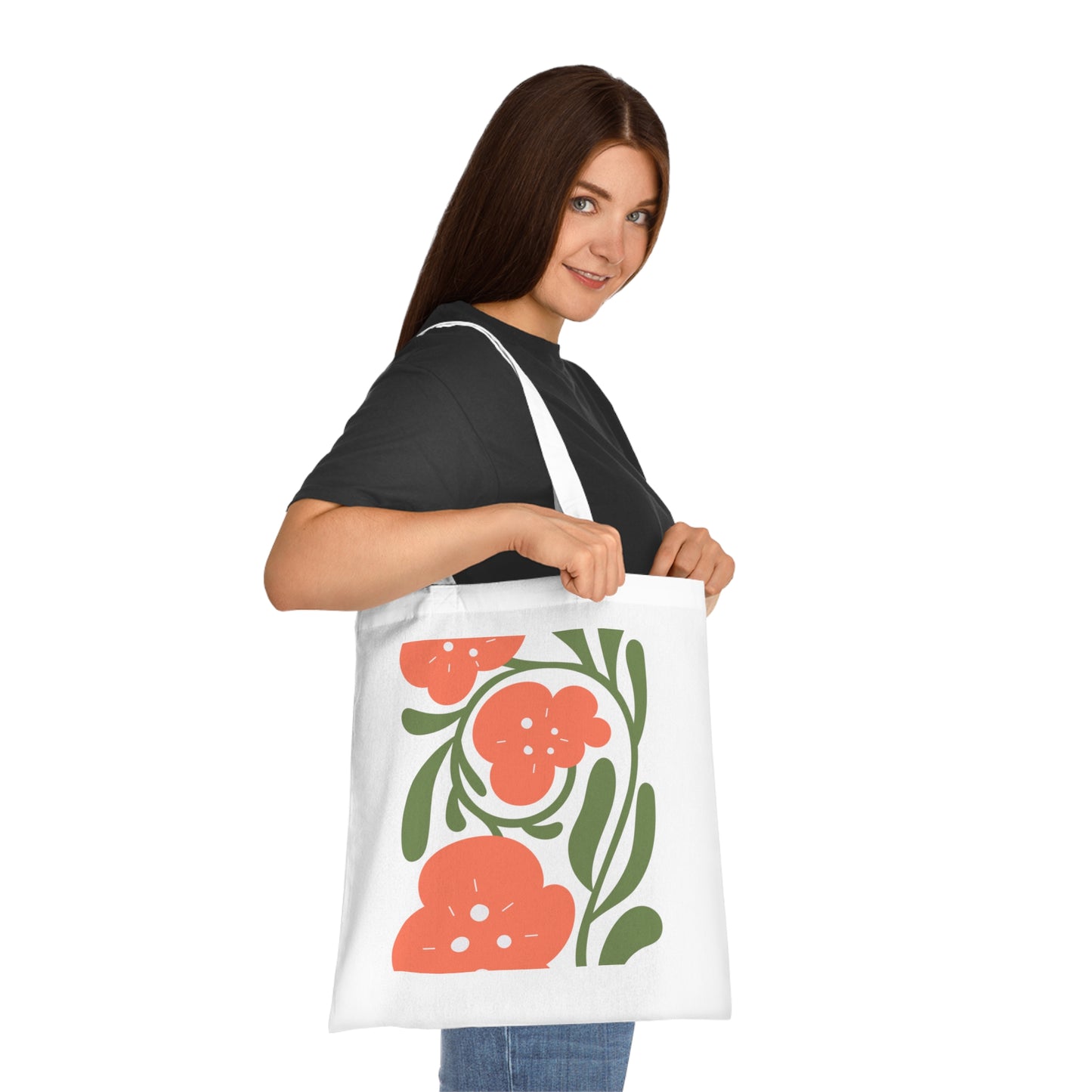 Abstract flowers 06 Cotton Tote