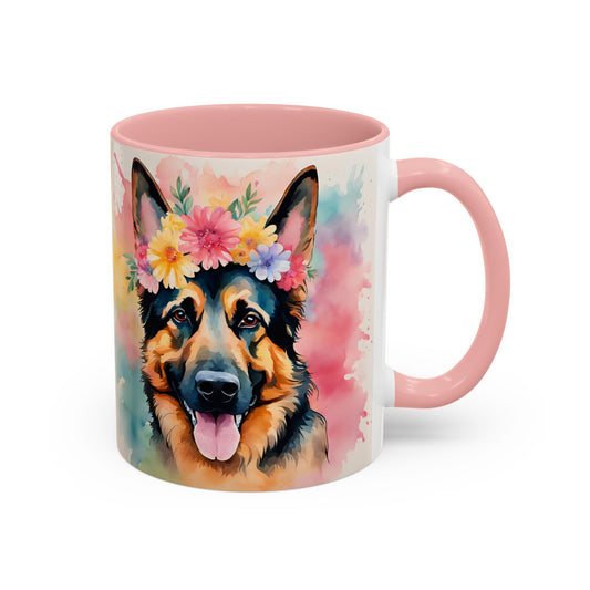 German Shepherd 02 Accent Coffee Mug - Dog Lover Gift