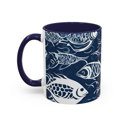 Fish 03 Accent Coffee Mug (11oz)