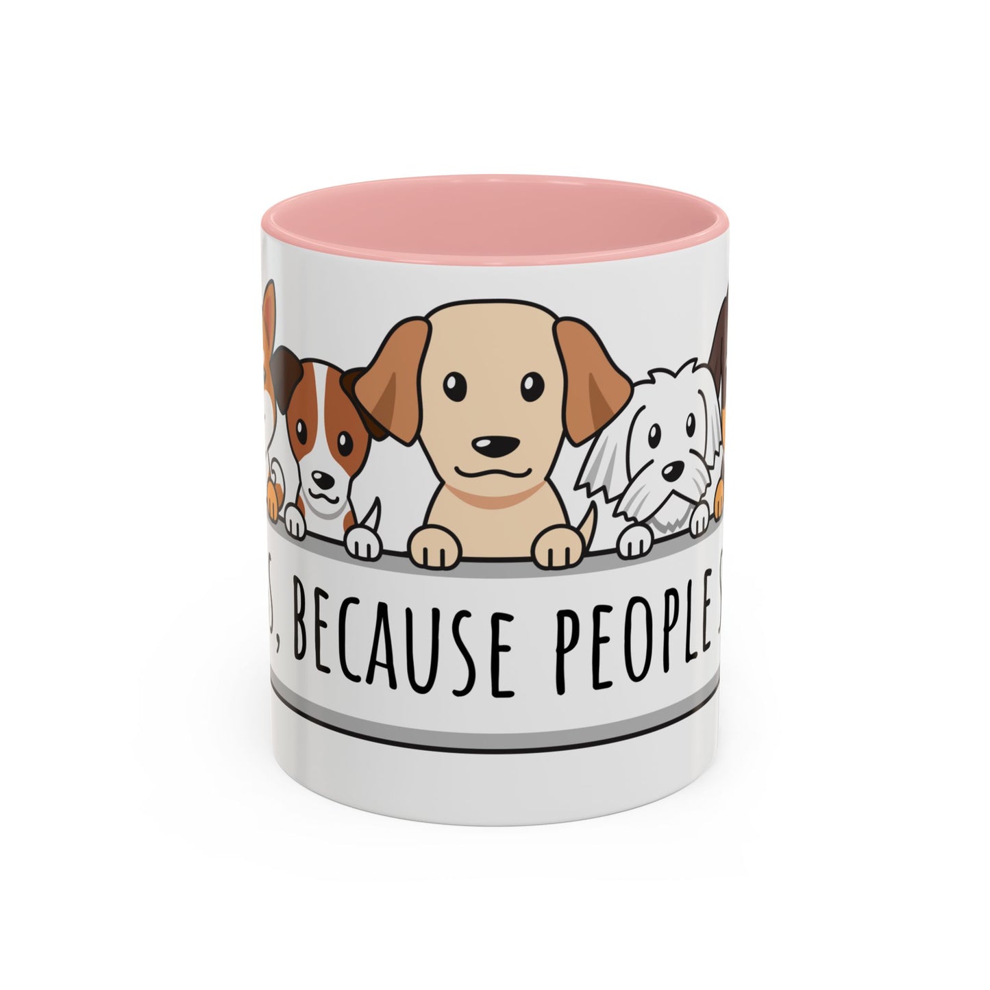 Dogs Because People Suck 02 Accent Coffee Mug (11oz)