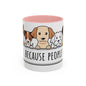 Dogs Because People Suck 02 Accent Coffee Mug (11oz)