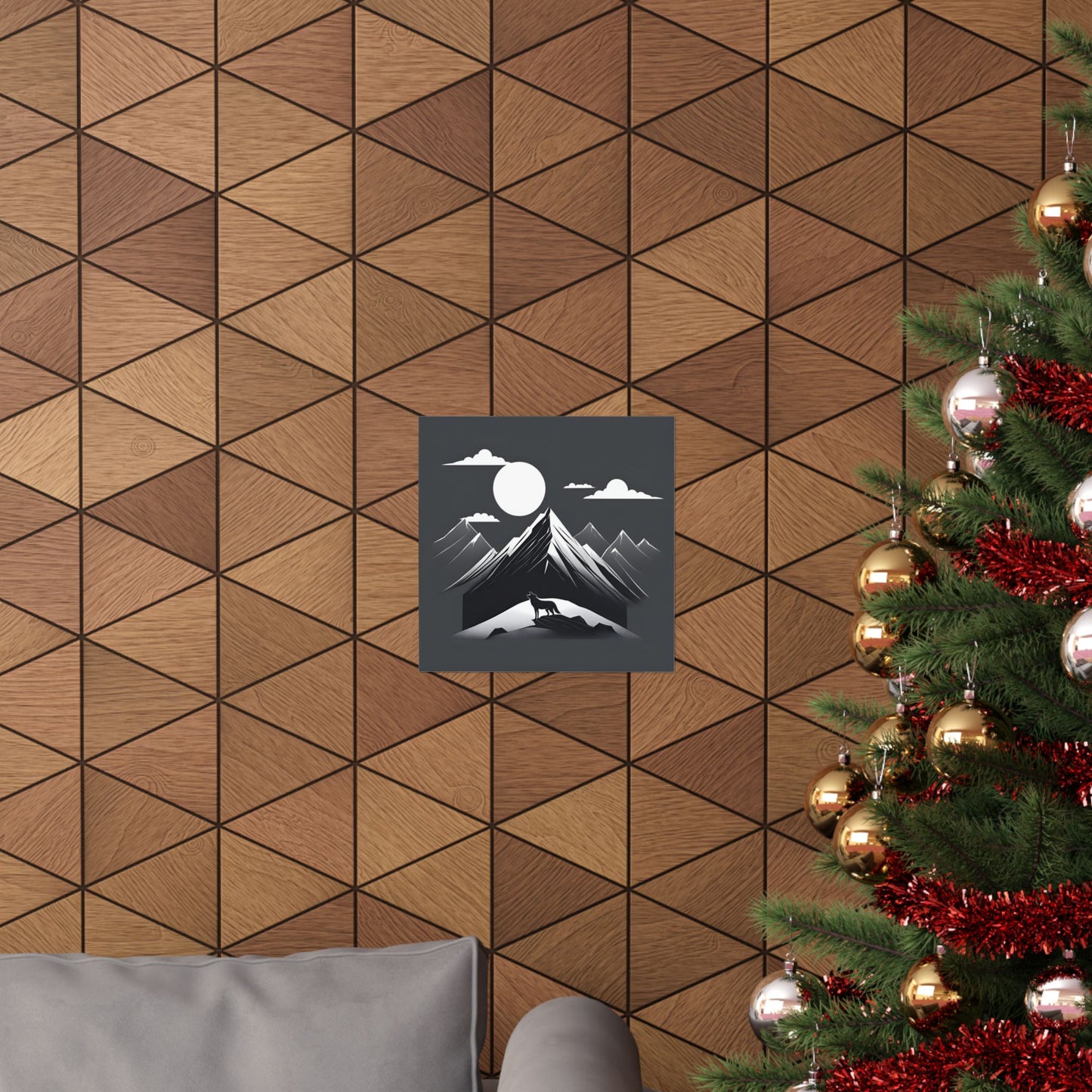 Lone Collection Wolf 3 Matte Square Posters