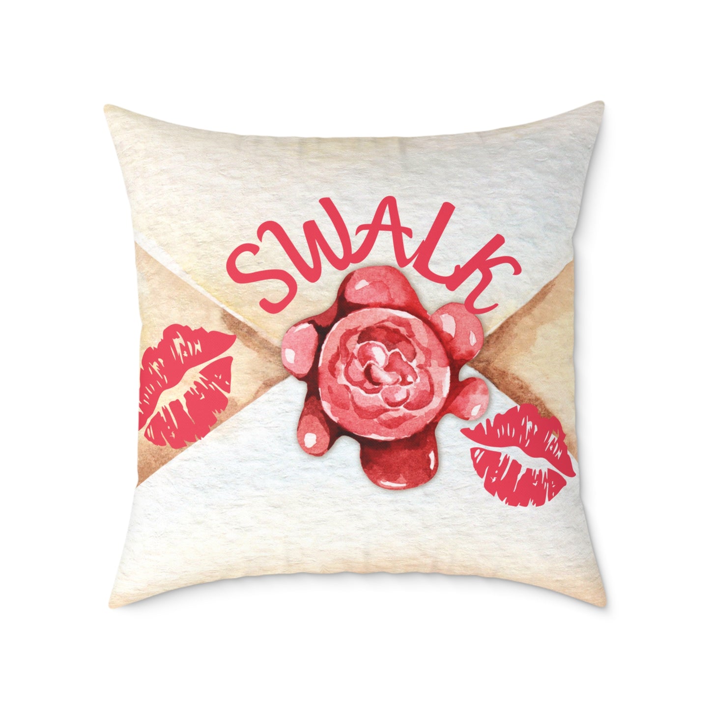 Personalized Valentines Letter Poly Pillow