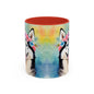 Husky 01 Accent Coffee Mug - Dog Lover Gift