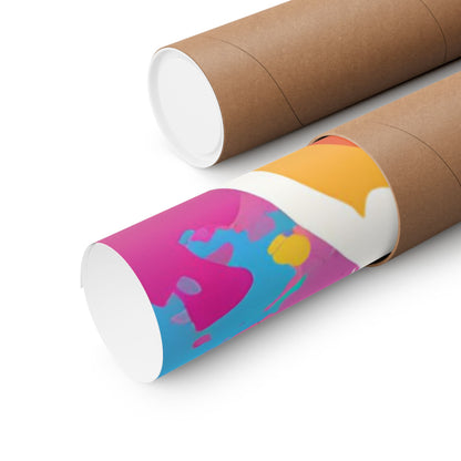 Multicolored Dachshund 3 Matte Vertical Poster