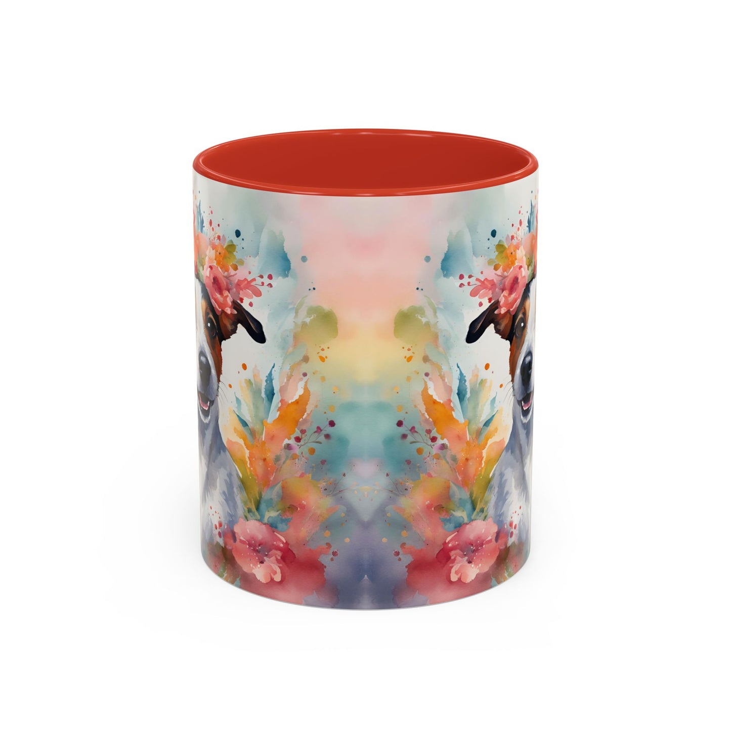 Jack Russell 02 Accent Coffee Mug - Dog Lover Gift