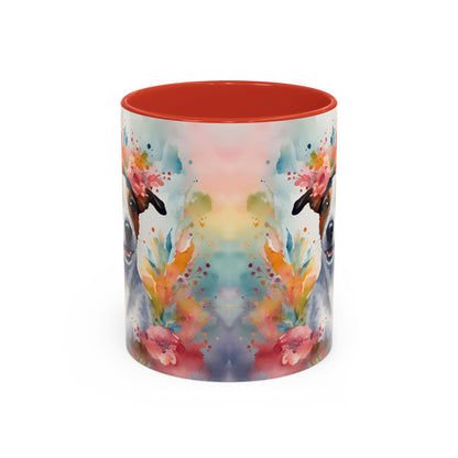 Jack Russell 02 Accent Coffee Mug - Dog Lover Gift
