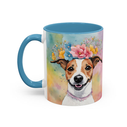Jack Russell 03 Accent Coffee Mug - Dog Lover Gift