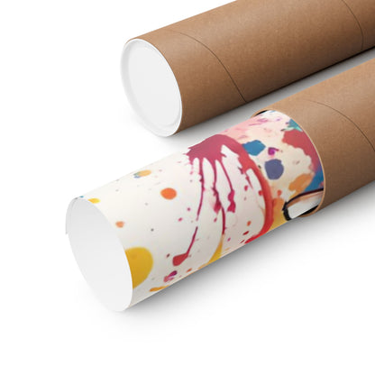 Multicolored Elephant 1 Matte Vertical Poster