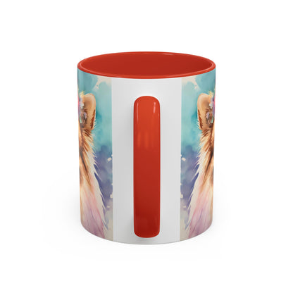 Pomeranian 03 Accent Coffee Mug - Dog Lover Gift