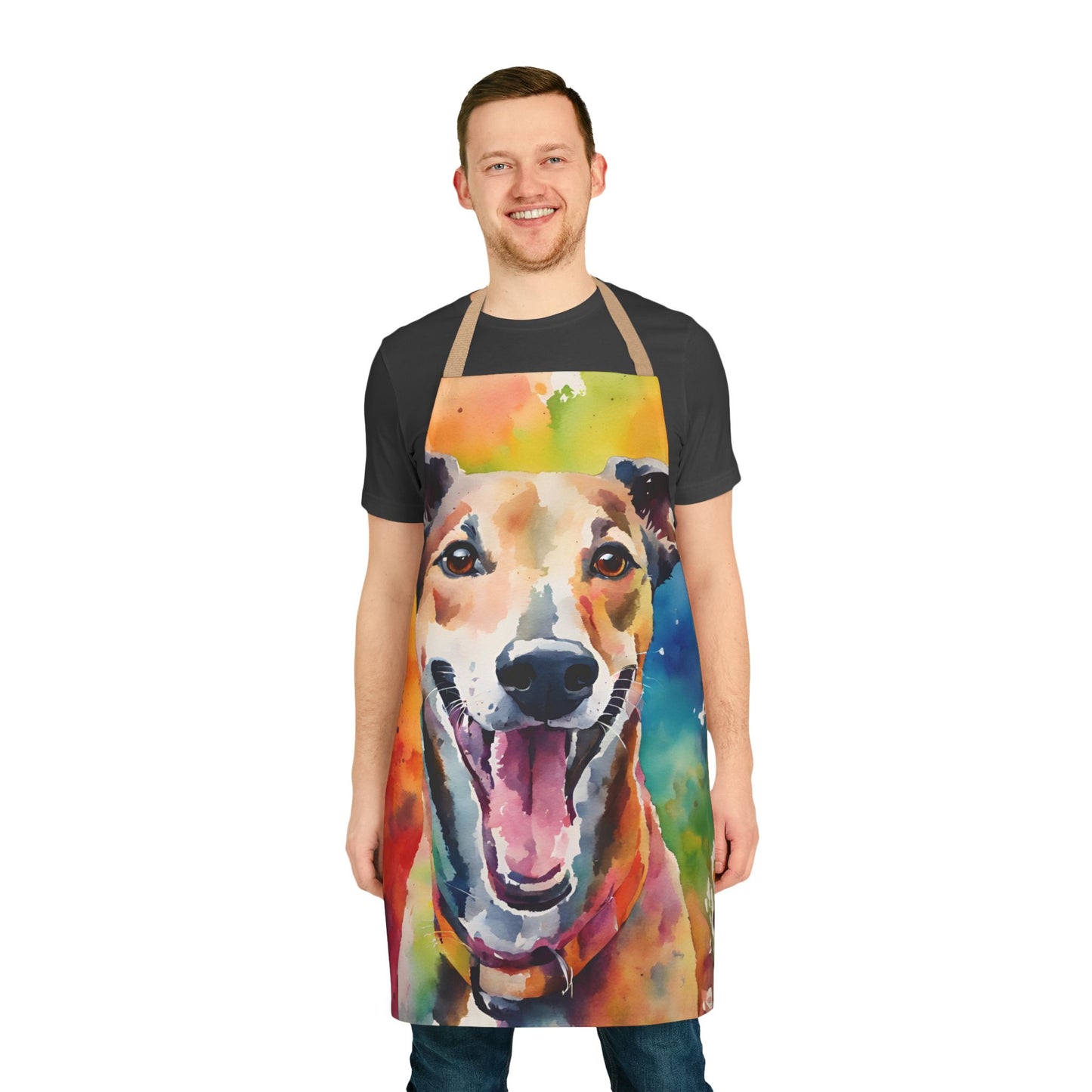 Multicolored Greyhound Adult Apron (AOP)