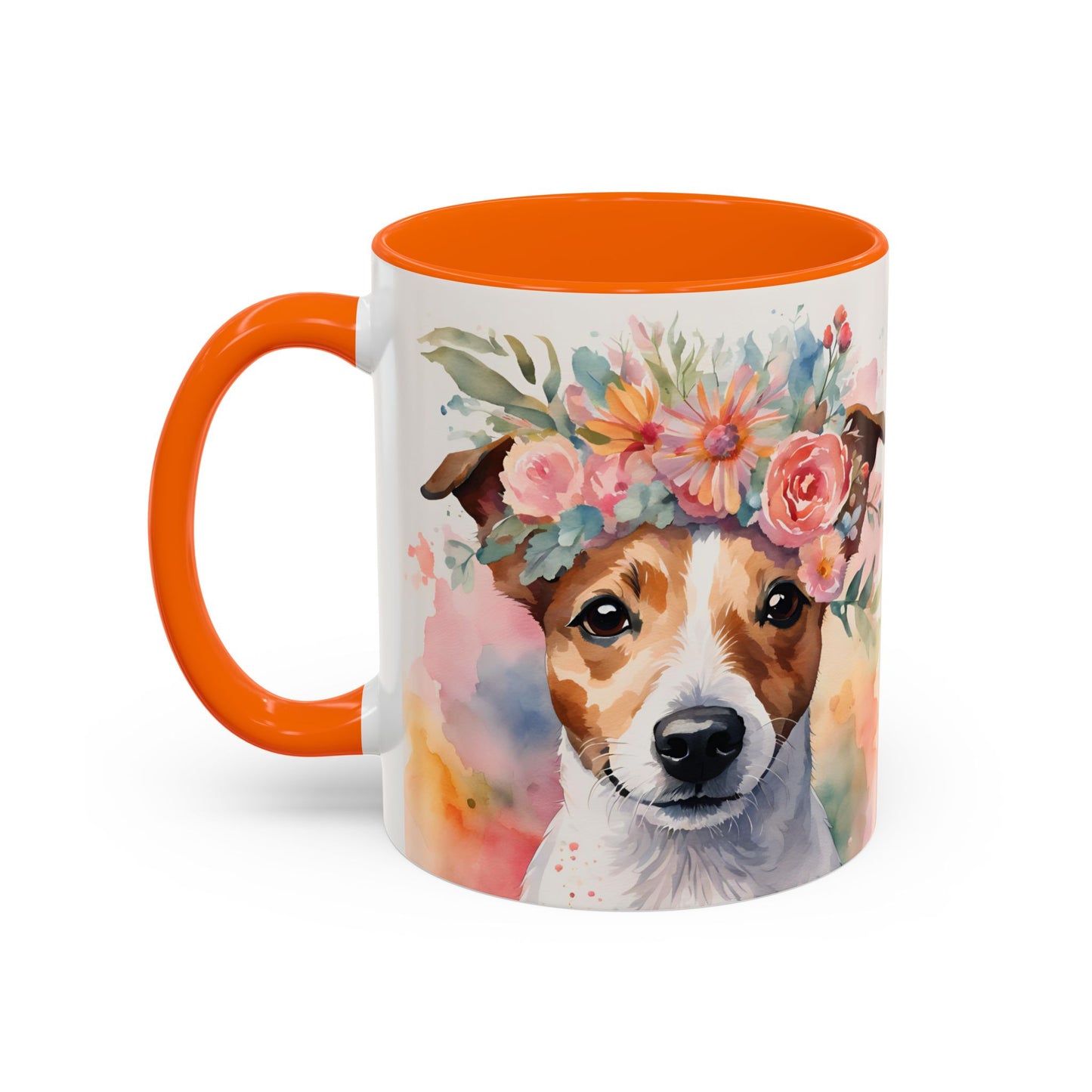 Jack Russell 01 Accent Coffee Mug - Dog Lover Gift