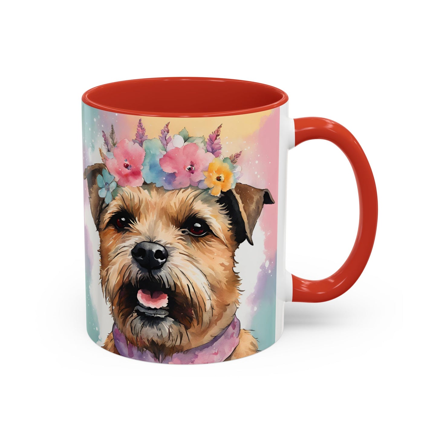 Border Terrier 02 Accent Coffee Mug - Dog Lover Gift