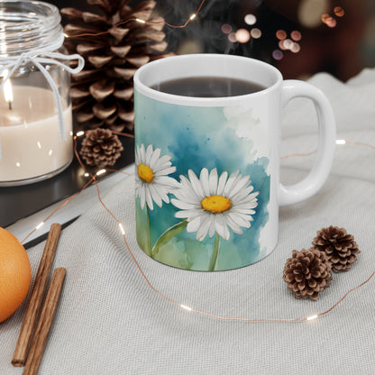 Daisies 04 Mug - Nature's Beauty Collection