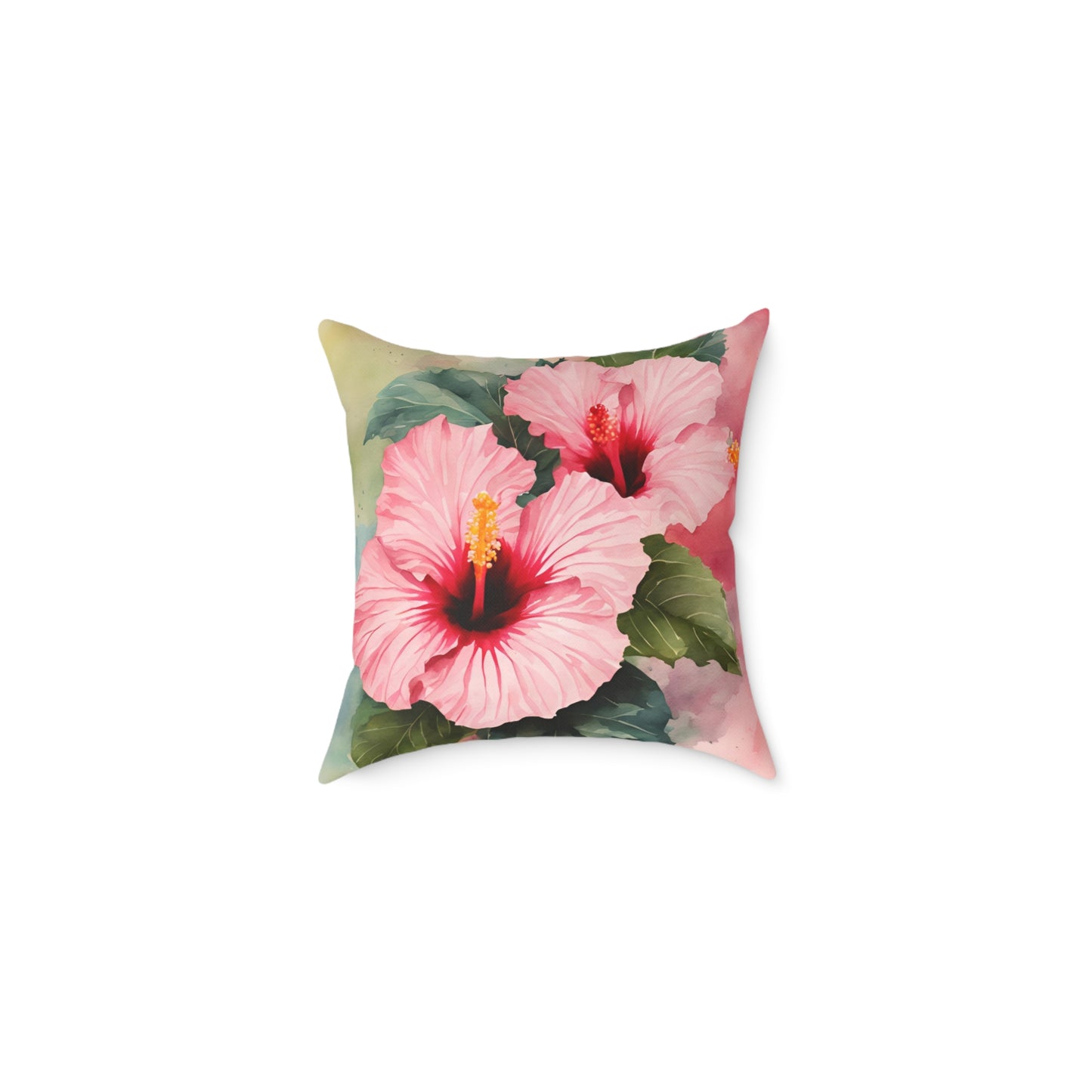 Hibiscus 03 Poly Pillow - Natures Beauty Design