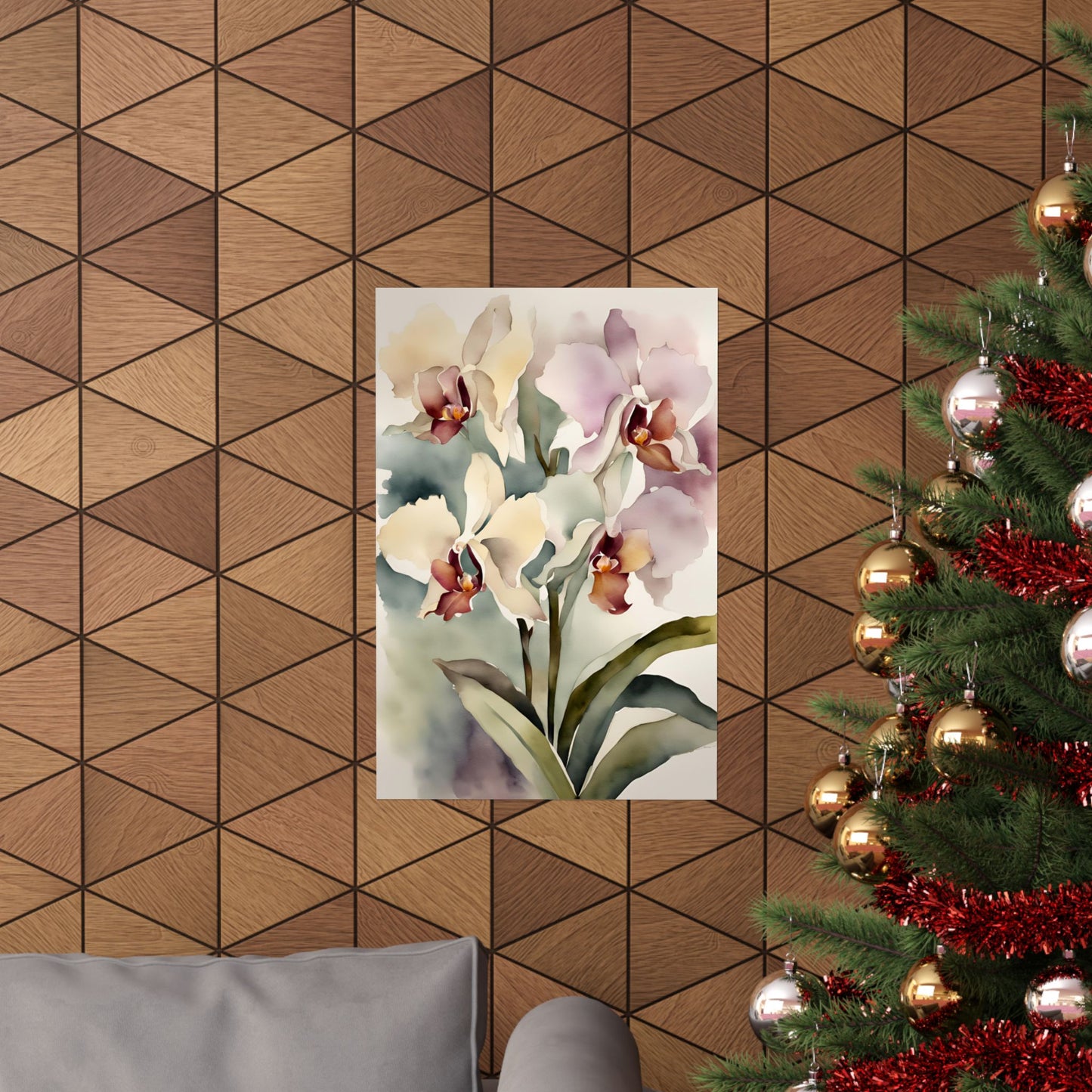 Orchids 02 Matte Vertical Poster