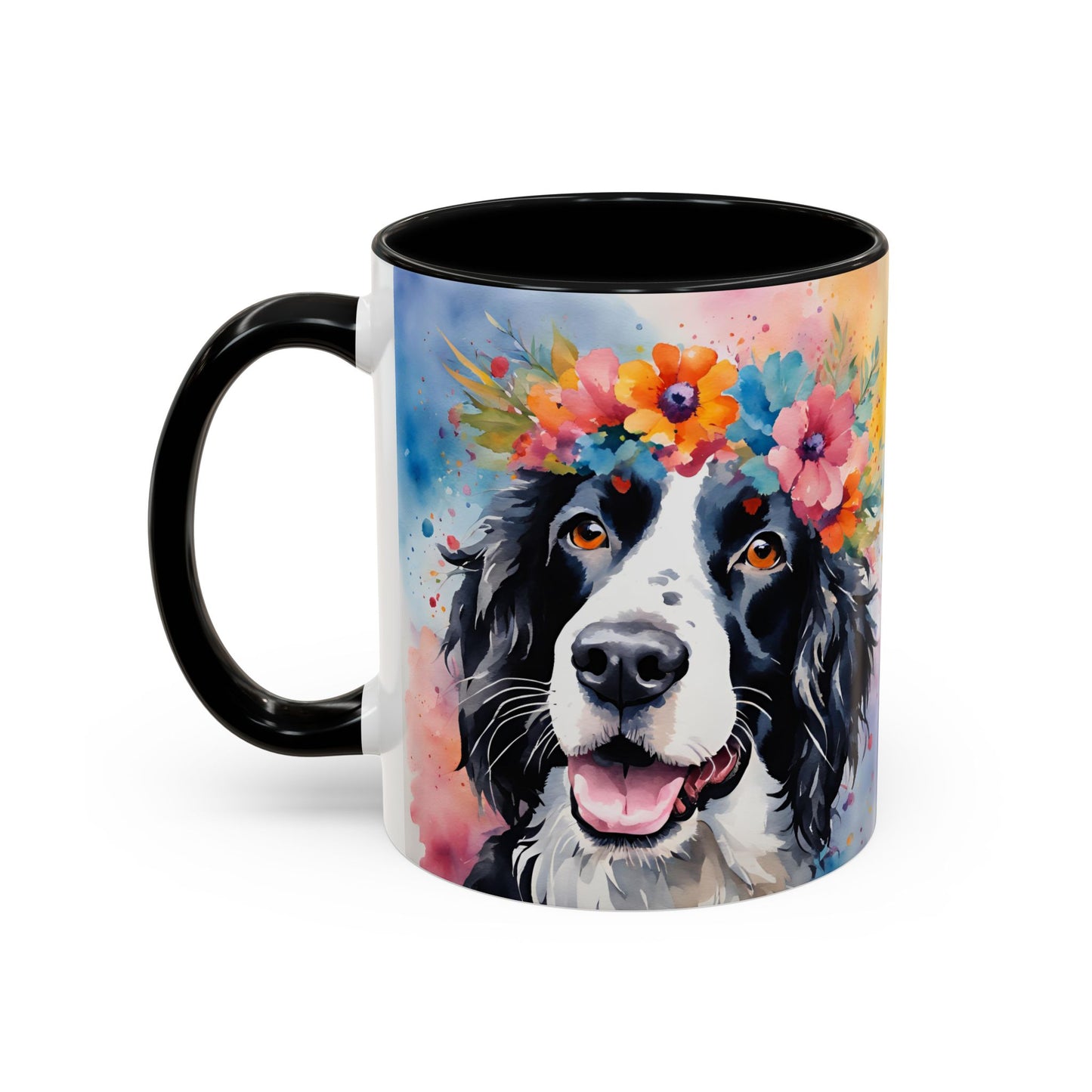 Springer Spaniel 02 Accent Coffee Mug - Dog Lover Gift