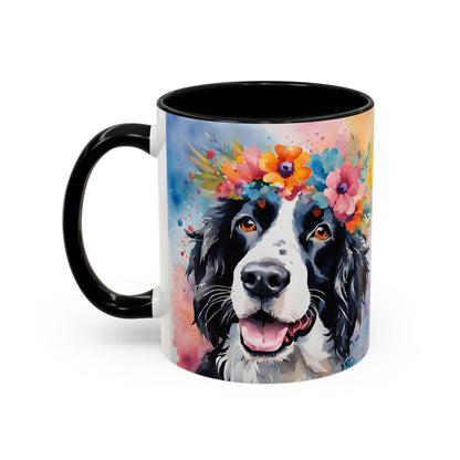 Springer Spaniel 02 Accent Coffee Mug - Dog Lover Gift