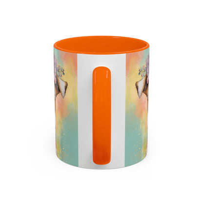 Fox Terrier 01 Accent Coffee Mug - Dog Lover Gift