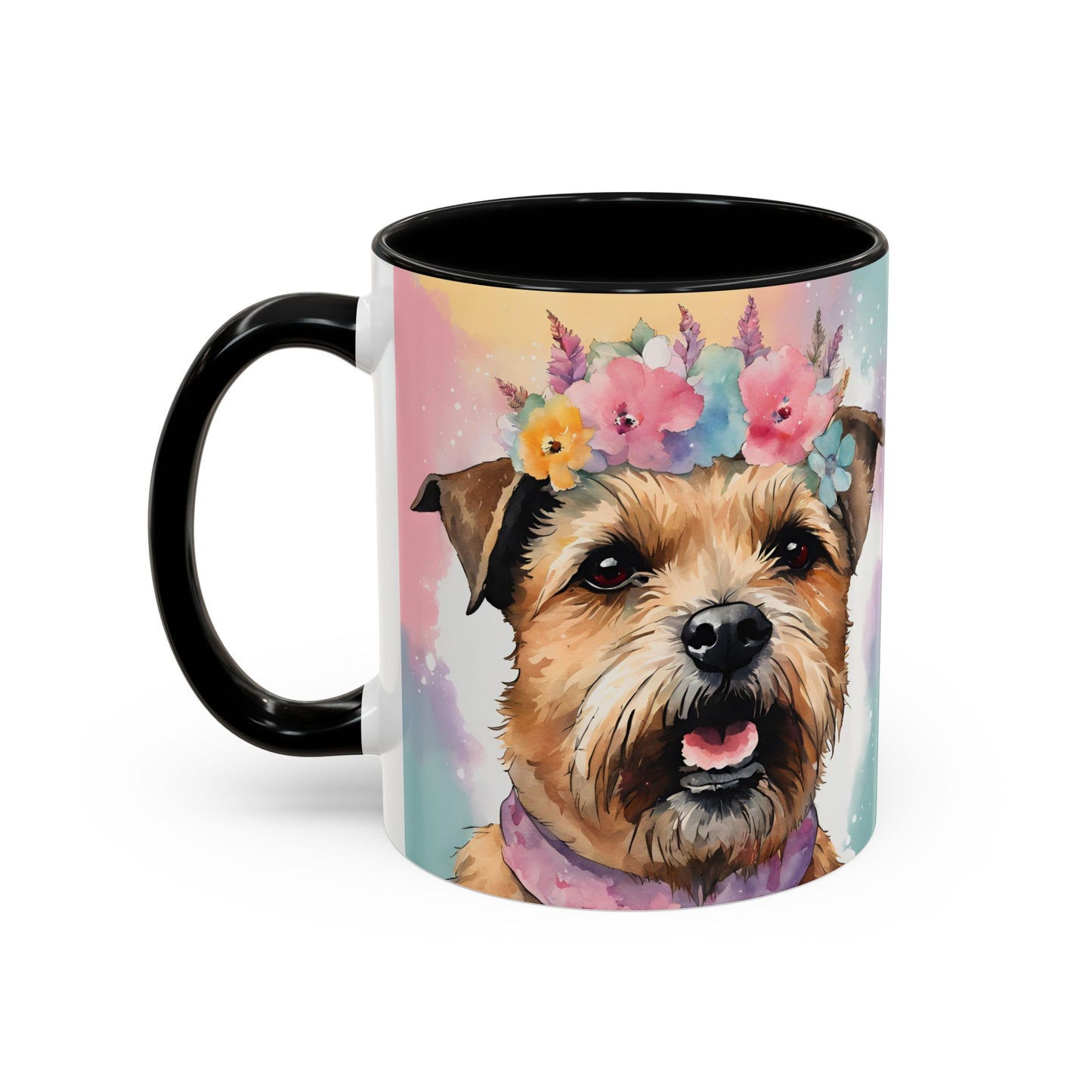 Border Terrier 02 Accent Coffee Mug - Dog Lover Gift
