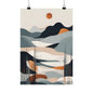 Nordic Winter Abstract 01 Matte Vertical Poster