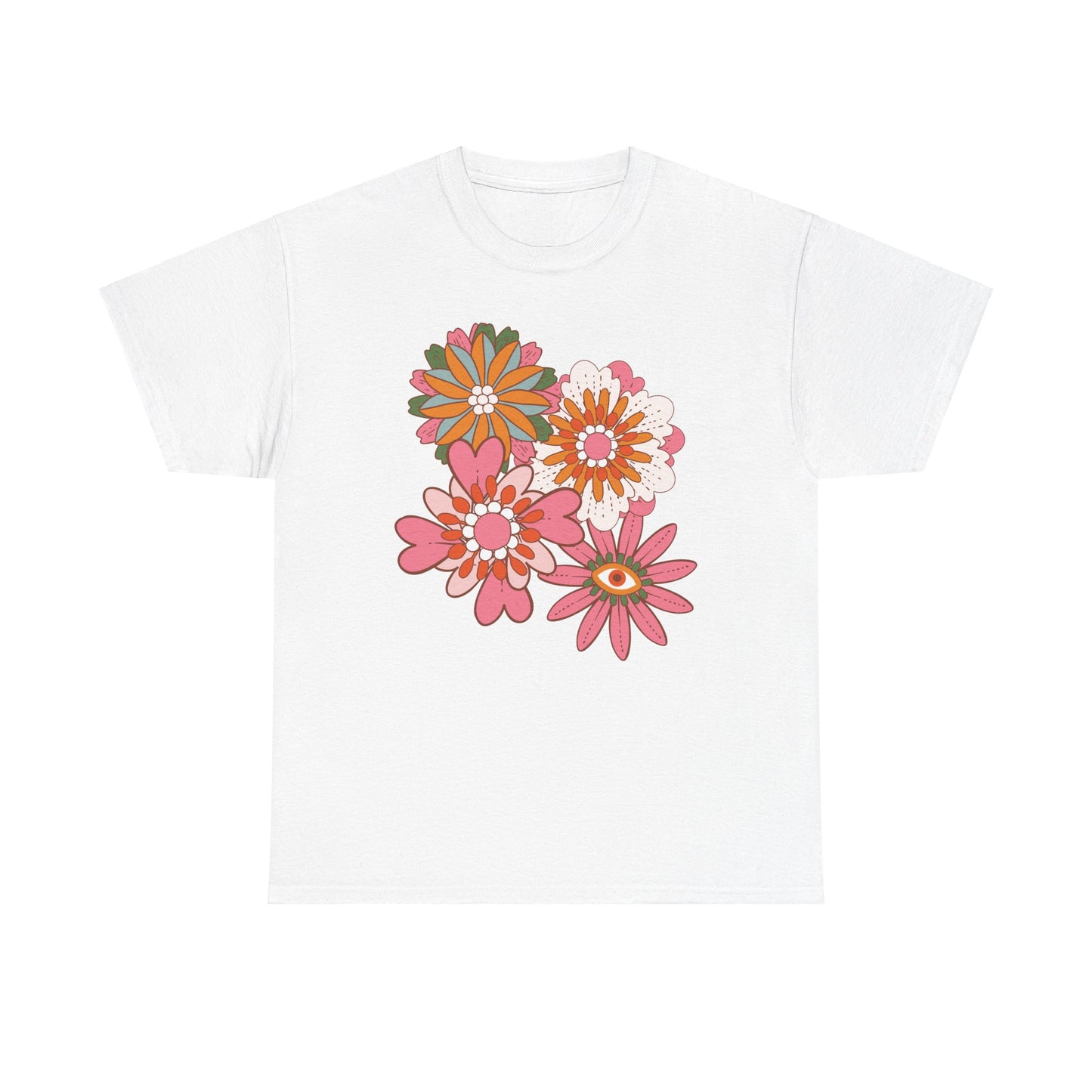 More Abstract Flowers 30 Unisex Heavy Cotton Tee