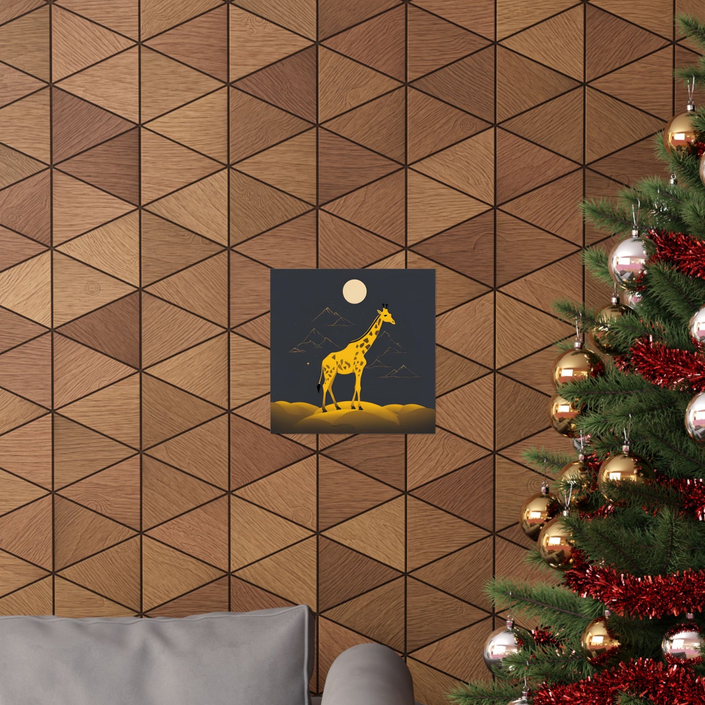 Lone Collection Giraffe 18 Matte Square Posters
