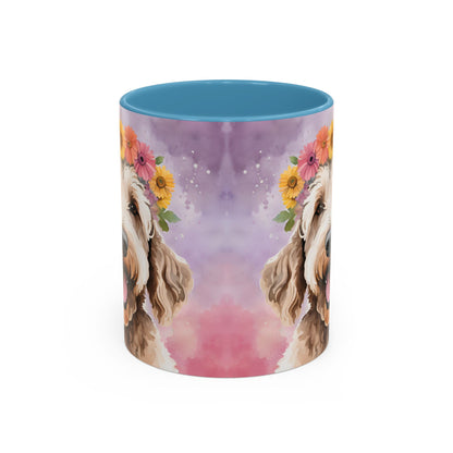 Labradoodle 02 Accent Coffee Mug - Dog Lover Gift