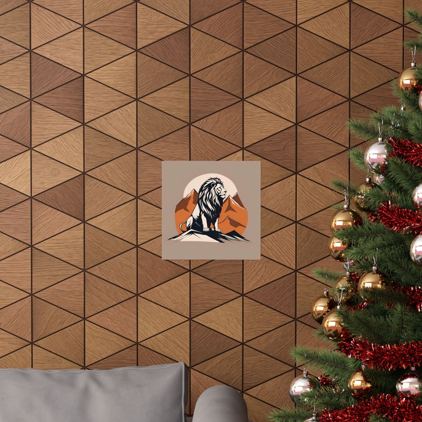 Lone Collection Lion 7 Matte Square Posters
