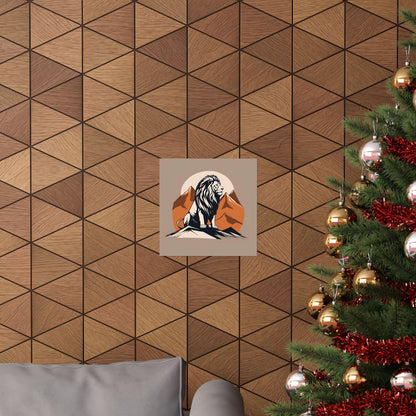 Lone Collection Lion 7 Matte Square Posters