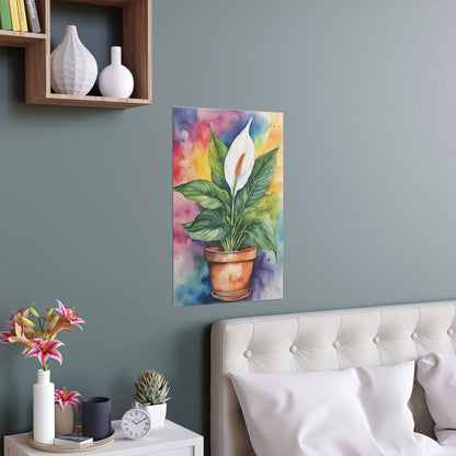 Multicolored Pot Plant 16 Indoor and Outdoor Silk Poster