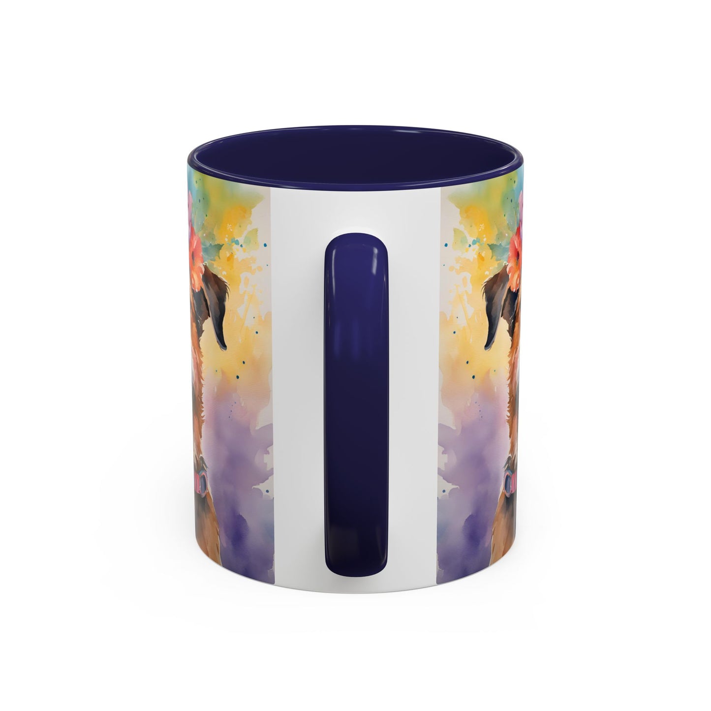 Border Terrier 04 Accent Coffee Mug - Dog Lover Gift
