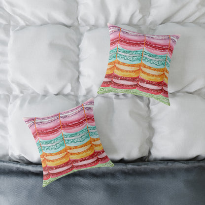 Valentine Macaroons Poly Pillow