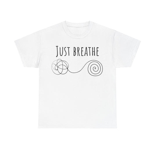 Just breathe Unisex Heavy Cotton Tee