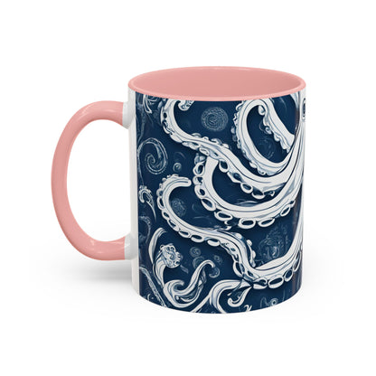 Octopus 8 Accent Coffee Mug (11oz)