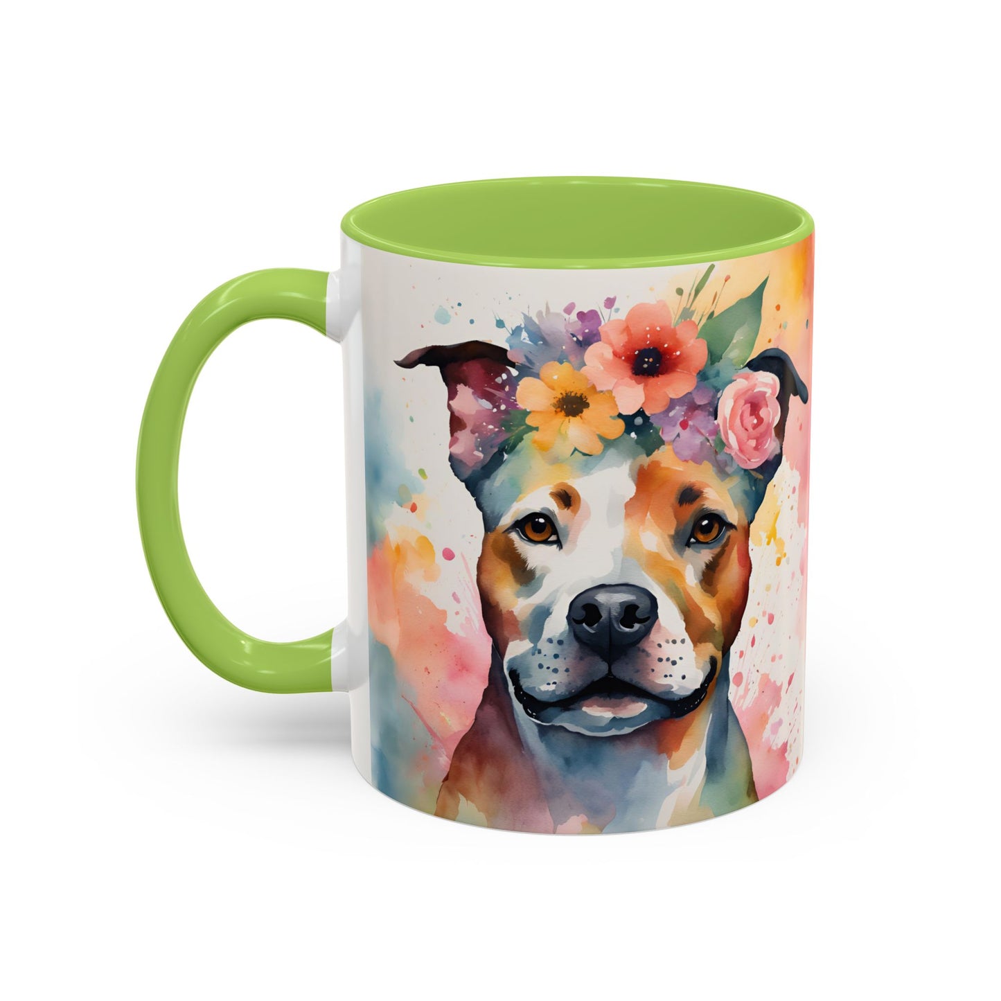 Staffordshire Bull Terrier 03 Accent Coffee Mug - Dog Lover Gift