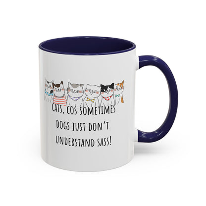 Cats V Dogs Accent Coffee Mug (11oz)