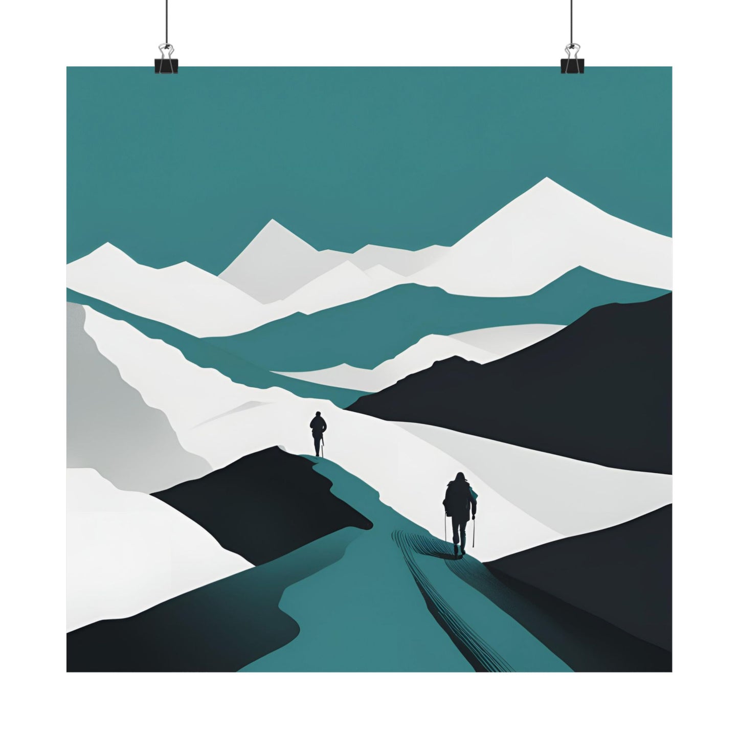 Lone Collection Walker 19 Matte Square Posters
