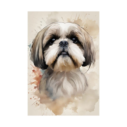 Dogs Shih Tzu 03 Matte Vertical Poster