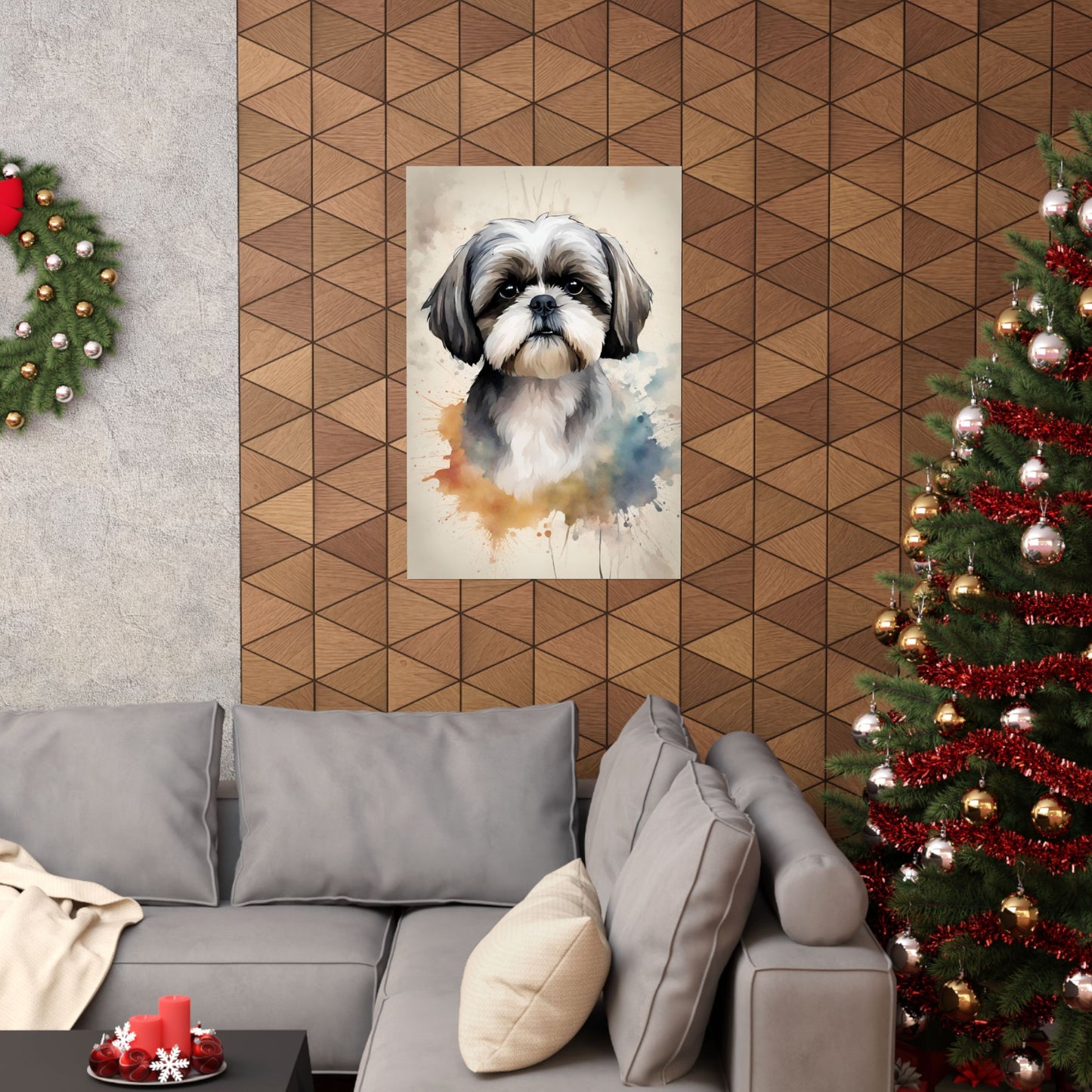 Dogs Shih Tzu 01 Matte Vertical Poster