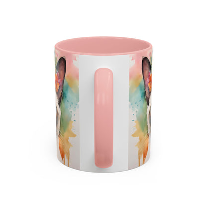 Floral Siamese Cat 02 Accent Coffee Mug - 11oz Perfect for Cat Lovers & Gifts