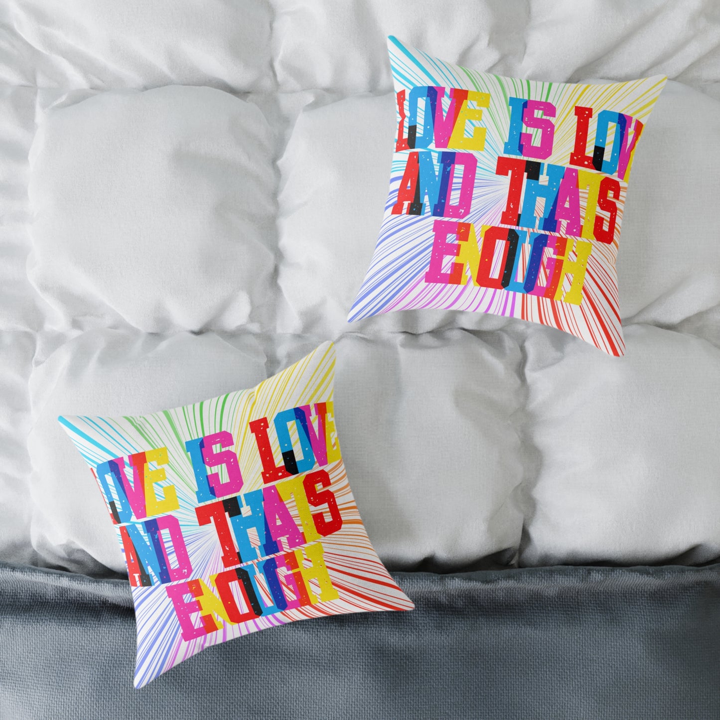 Love Is Love And That’s Enough Poly Pillow