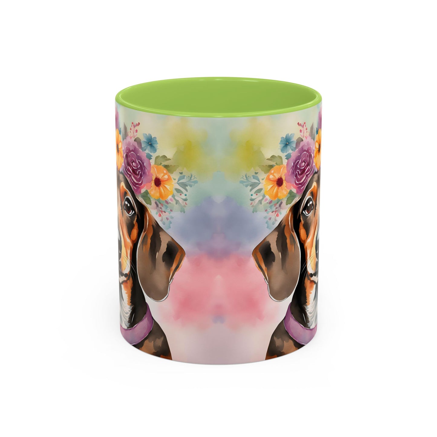 Dachshund 03 Accent Coffee Mug - Dog Lover Gift