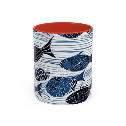 Fish 10 Accent Coffee Mug (11oz)