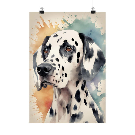 Dogs Dalmatian 02 Matte Vertical Poster